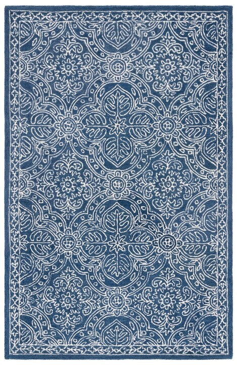 Eleanora Rug | Lauren Ralph Lauren - LRL6503 - Navy / Ivory