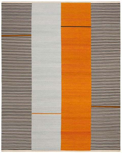 Aryn Stripe Rug | Lauren Ralph Lauren - LRL7310 - Persimmon
