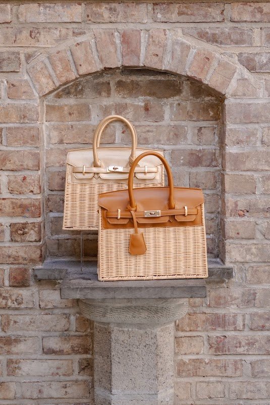 Margo Camel - Wicker Handbag