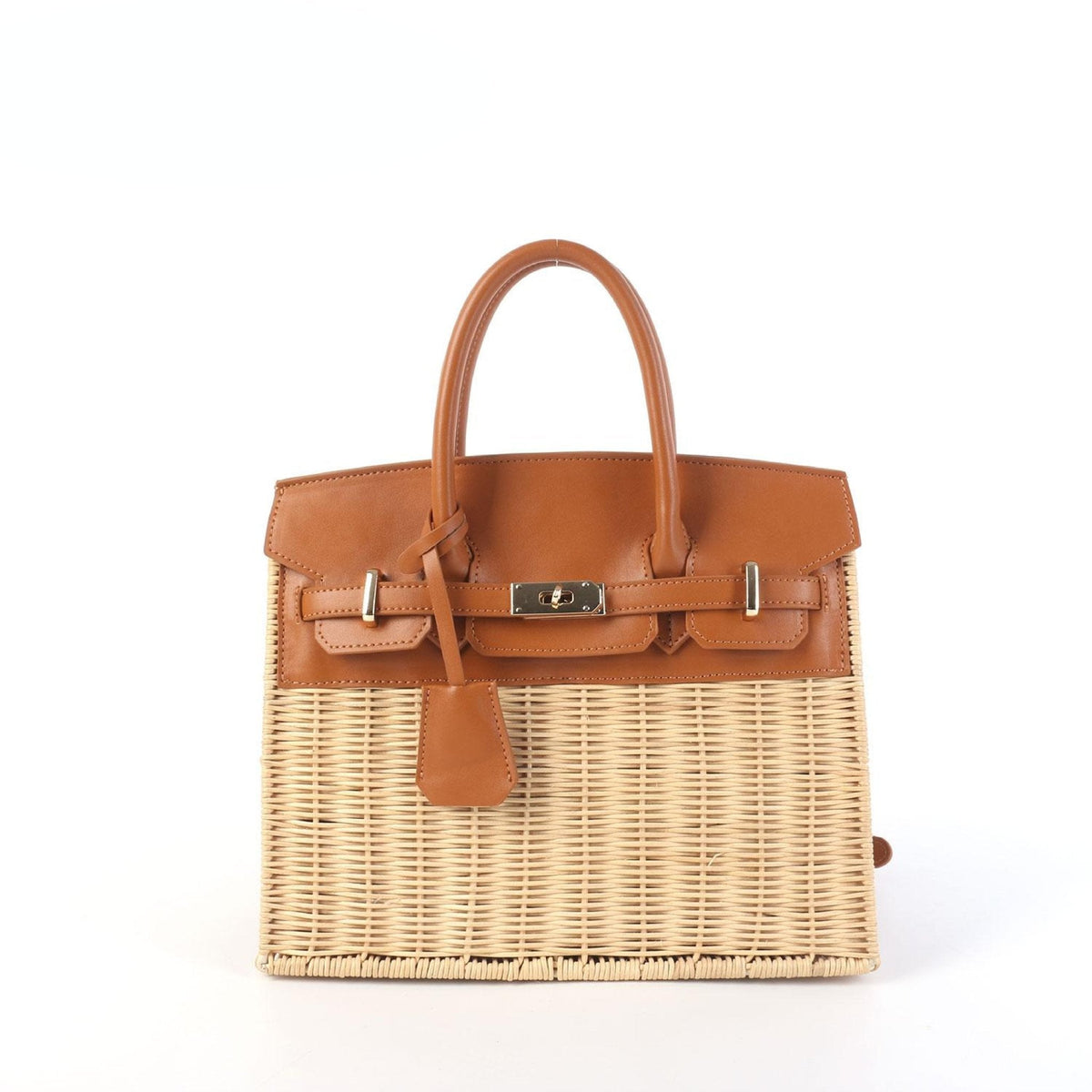Margo Camel - Wicker Handbag