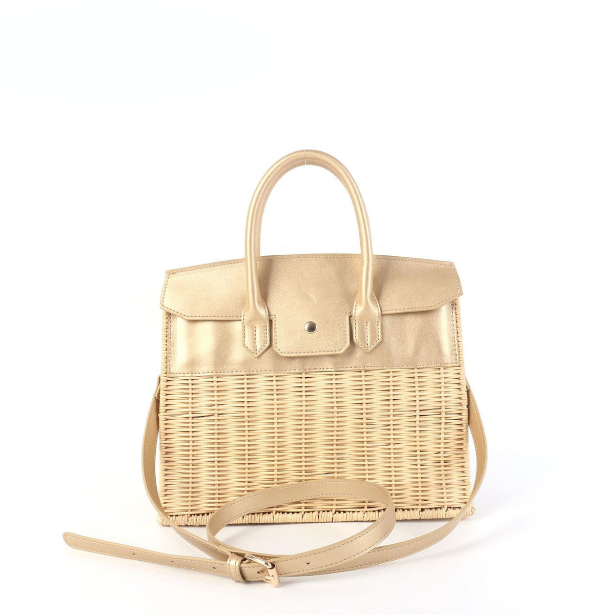 Margo Camel - Wicker Handbag
