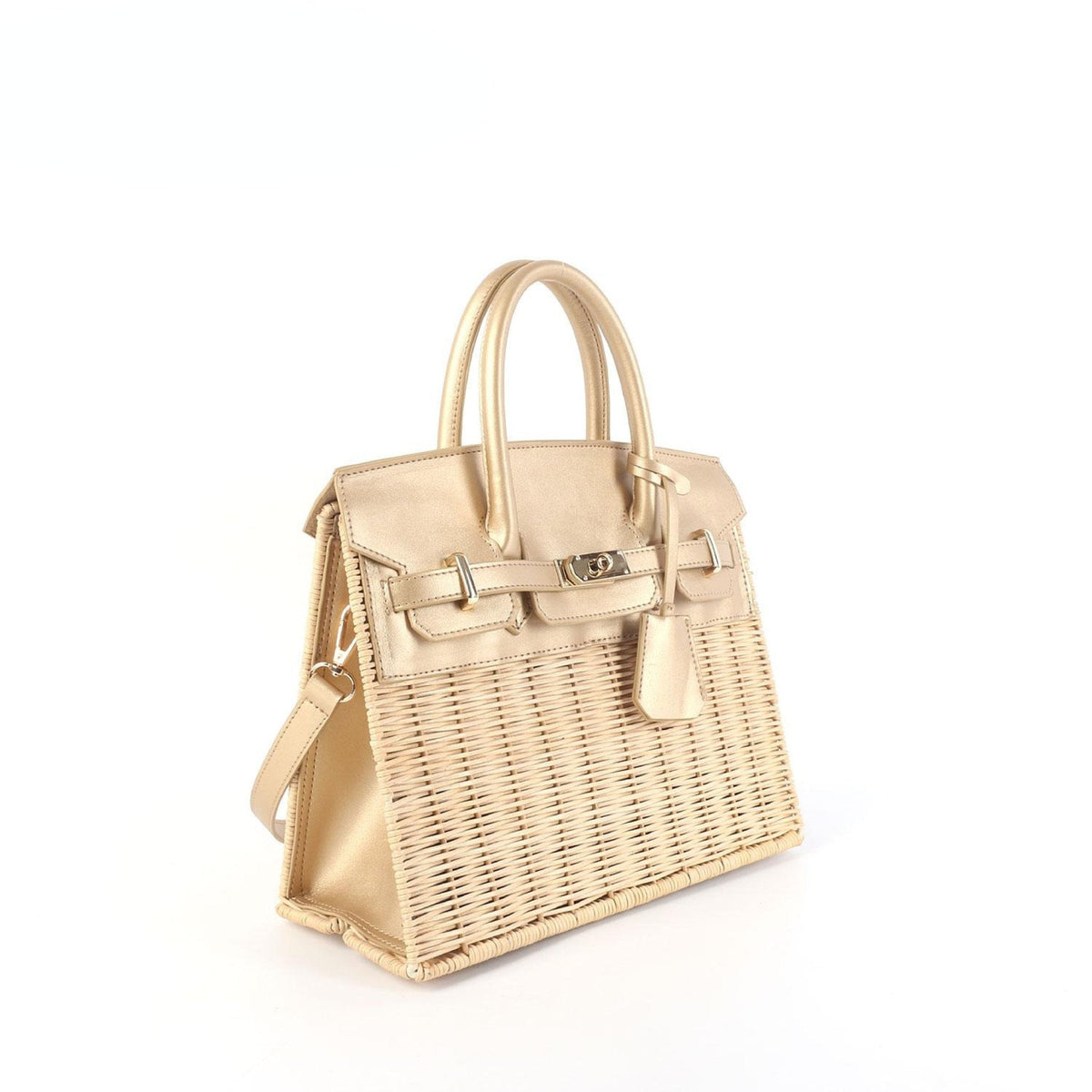 Margo Camel - Wicker Handbag