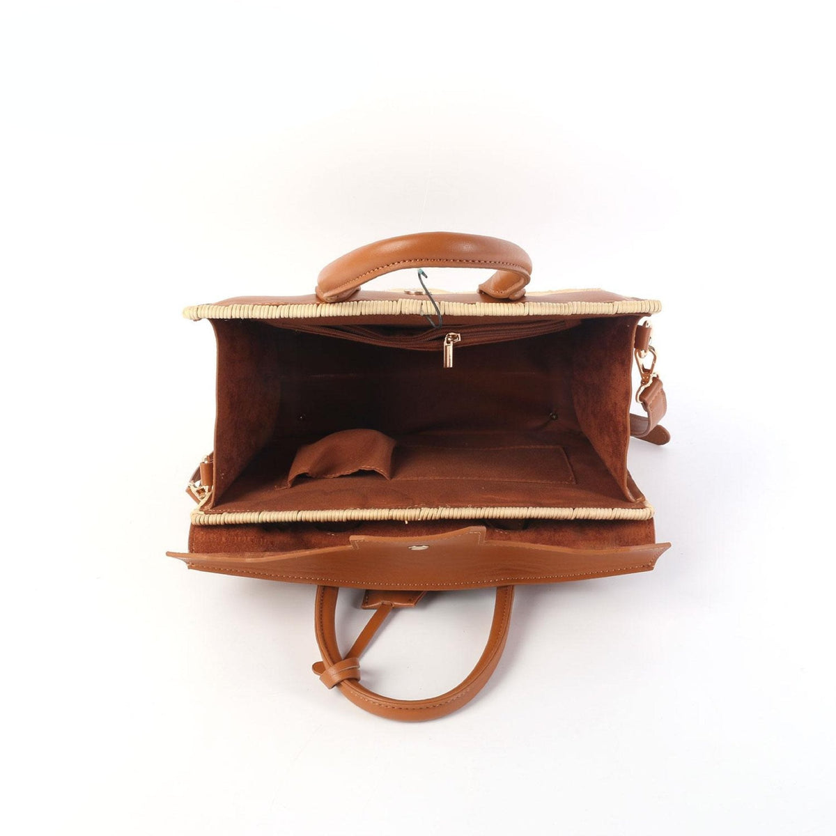 Margo Camel - Wicker Handbag