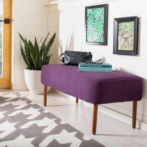 Levi Bench, MCR4609 | Safavieh - Plum