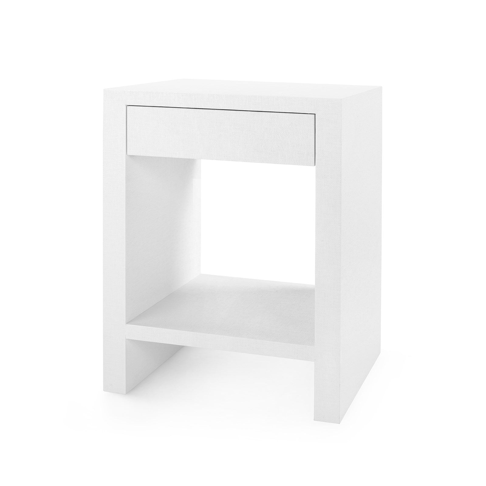 Morgan Grasscloth 1-Drawer Side Table | Villa & House - MOR-110-59