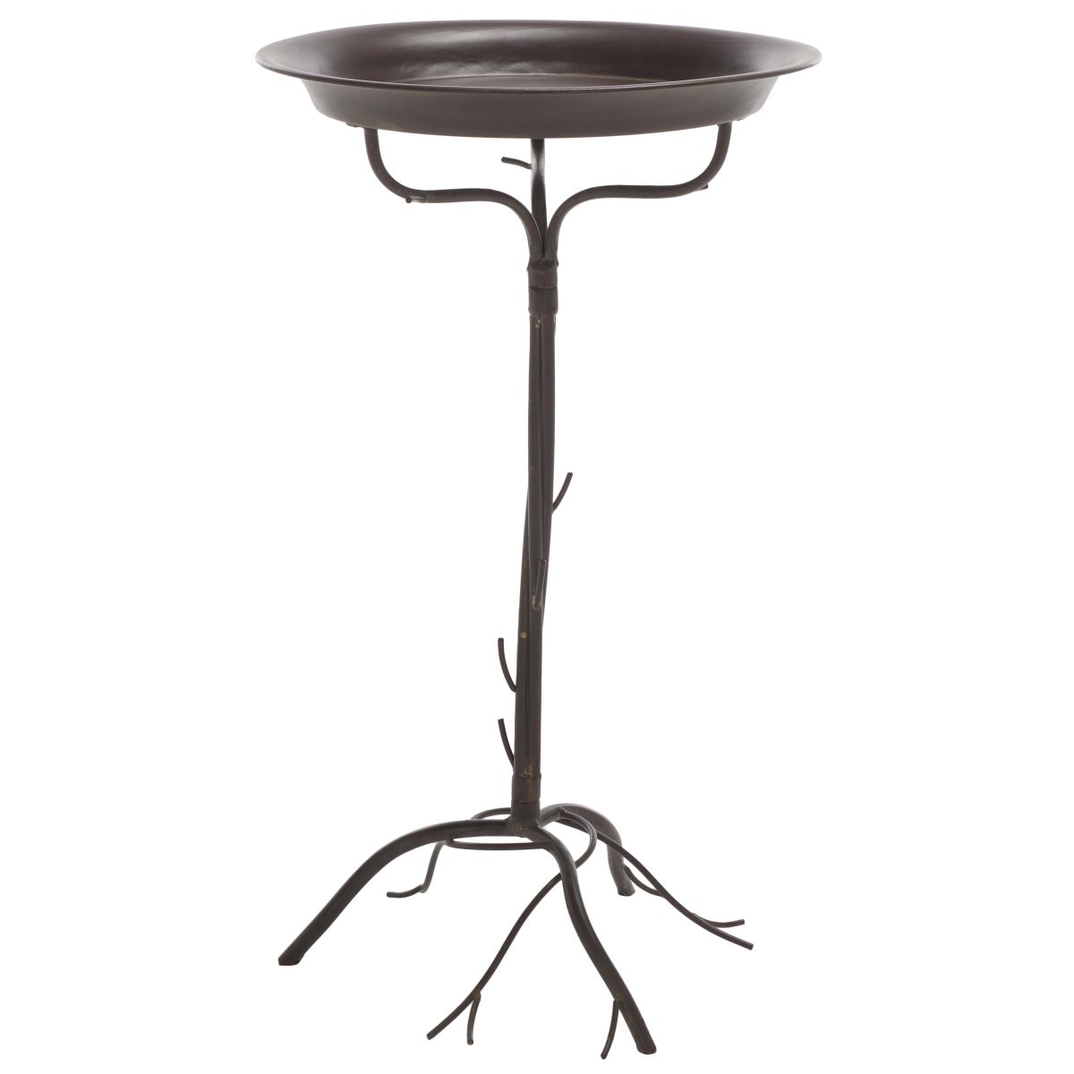 Nigel Bird Bath | Safavieh - PAT5032 - Rustic Brown