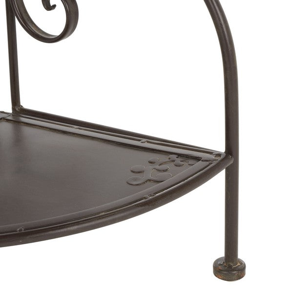 Safavieh Turuca 4 Tier Corner Shelf Unit , PAT5034 - Rustic Brown