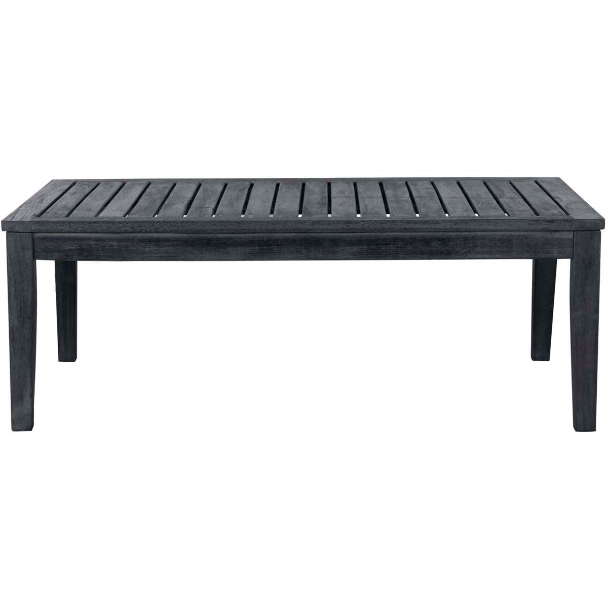 Safavieh Del Mar 4 Pc Outdoor Set , PAT6717 - Dark Slate Grey/Beige