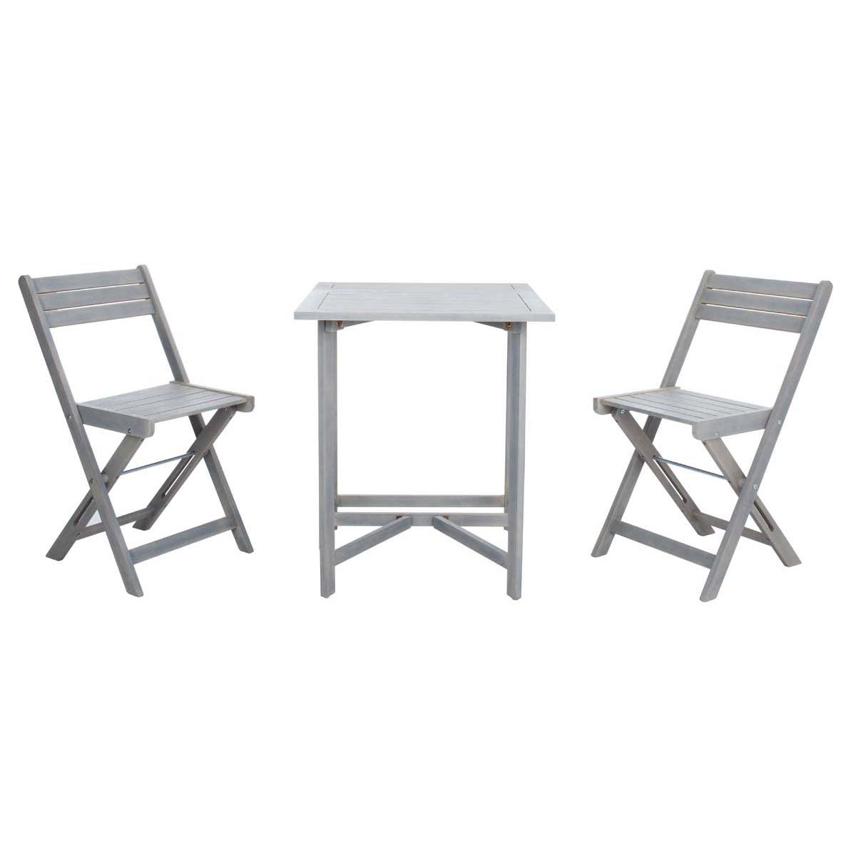 Safavieh Gallo Balcony Bistro Set , PAT6751 - Ash Grey