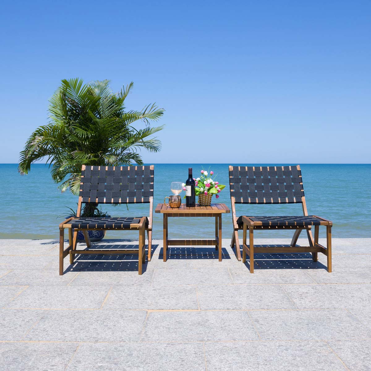 Natural Wood/Black Rope - Natural Wood/Black Rope