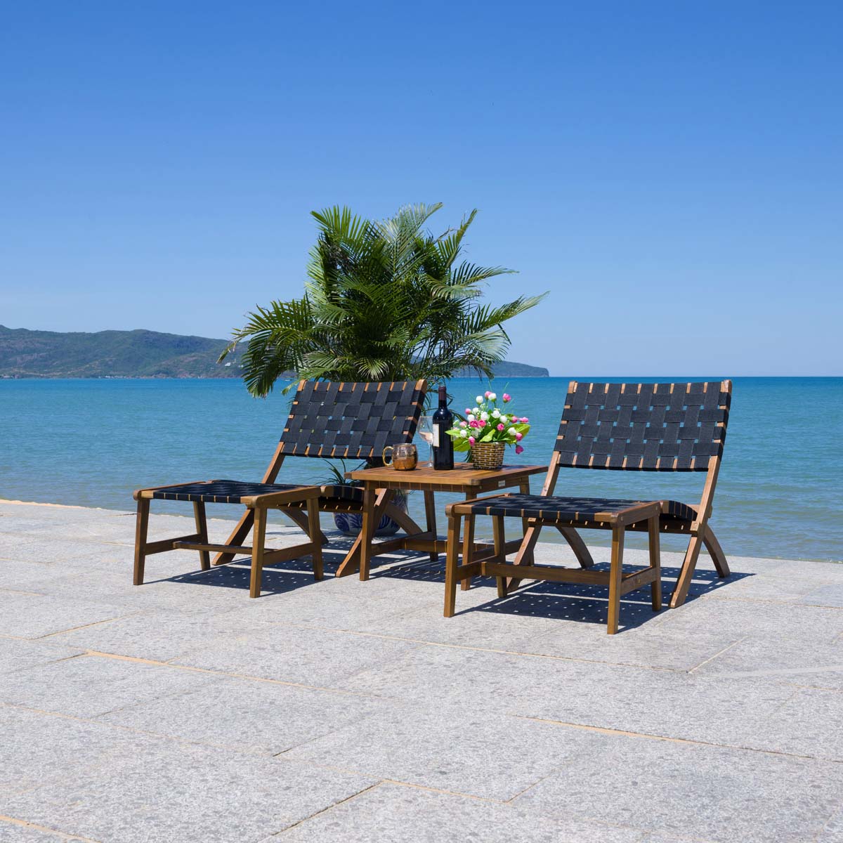 Natural Wood/Black Rope - Natural Wood/Black Rope