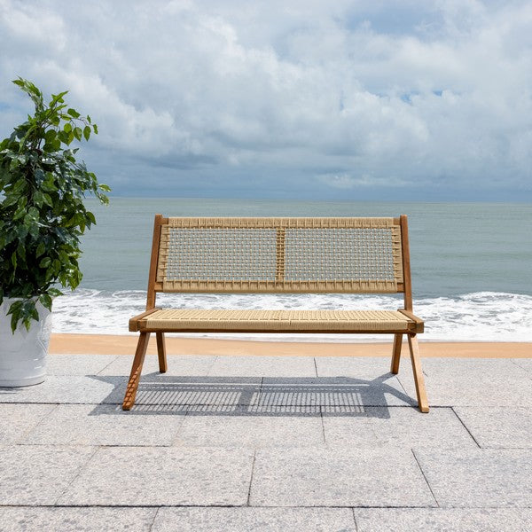 Safavieh Kobina Outdoor Bench , PAT7304 - Natural / Natural