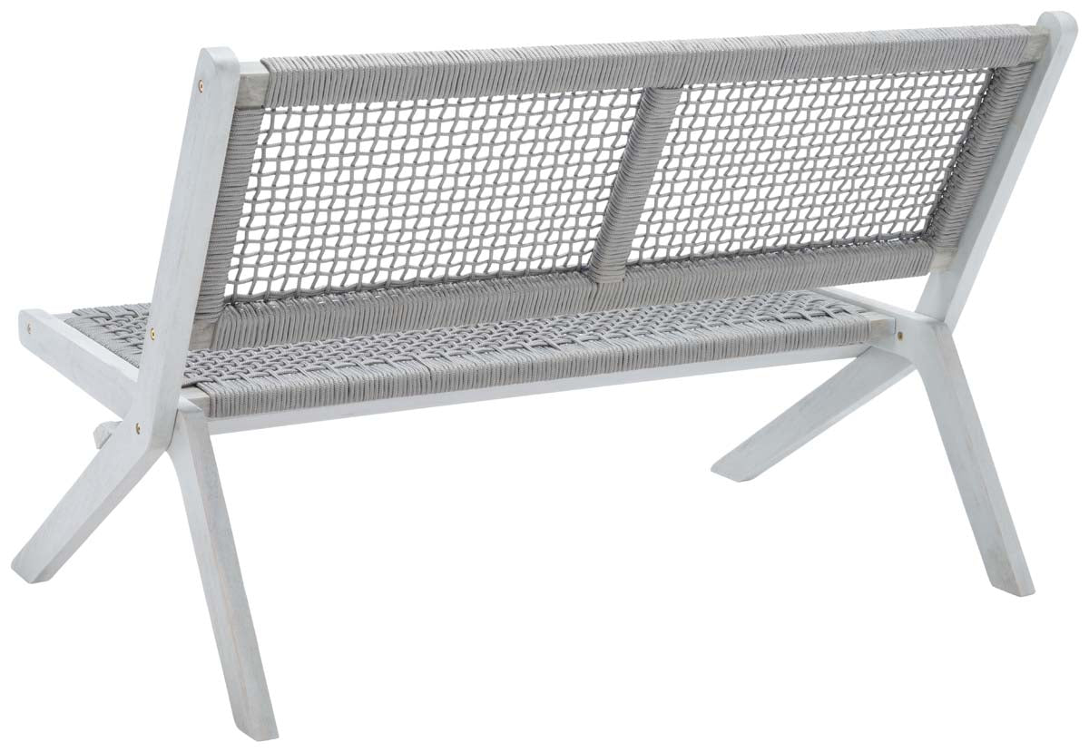 Safavieh Kobina Outdoor Bench , PAT7304 - Grey/Grey Rope