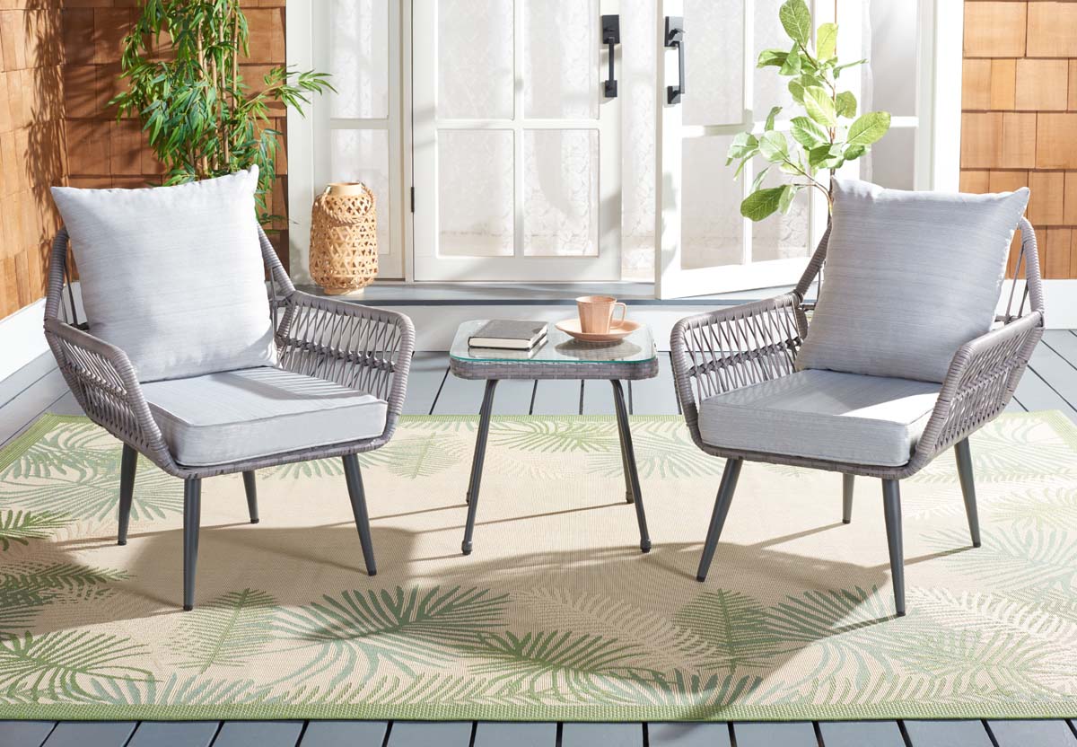 Safavieh Londyn 3Pc Lounge Set , PAT9031 - Grey