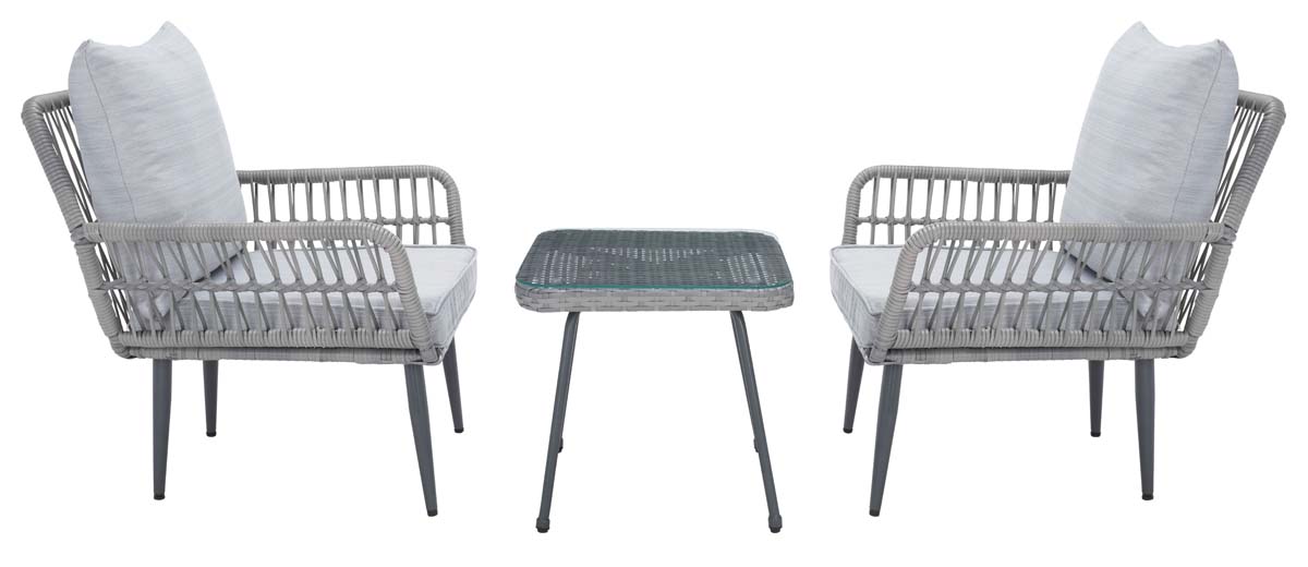Safavieh Londyn 3Pc Lounge Set , PAT9031 - Grey