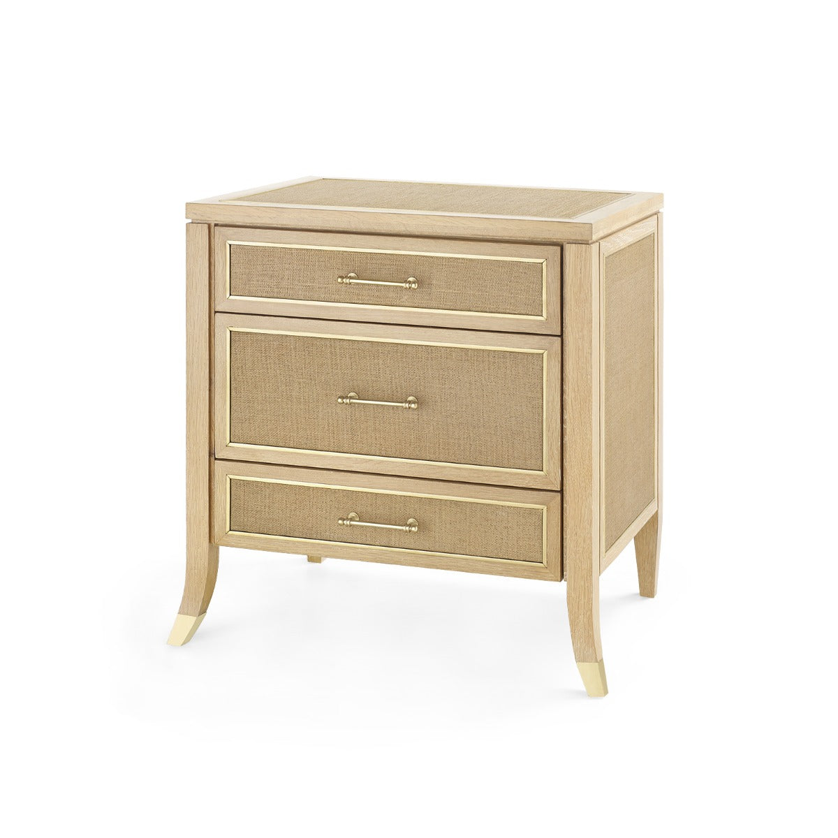 Paulina 3-Drawer Side Table | Villa & House - PAU-130-98