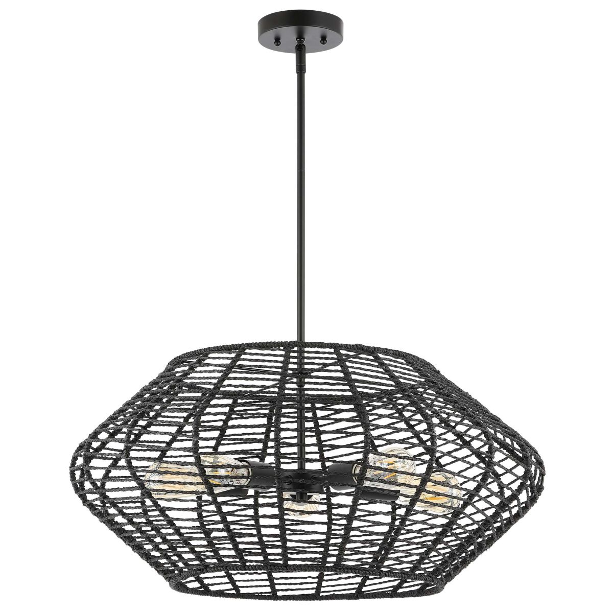 Safavieh Briza 5 Light Extendable Pendant , PND4192 - Black