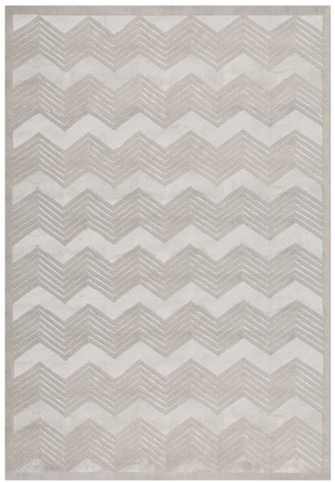 Monroe Chevron 6725 Rug | Ralph Lauren - RLR6725 - Sterling