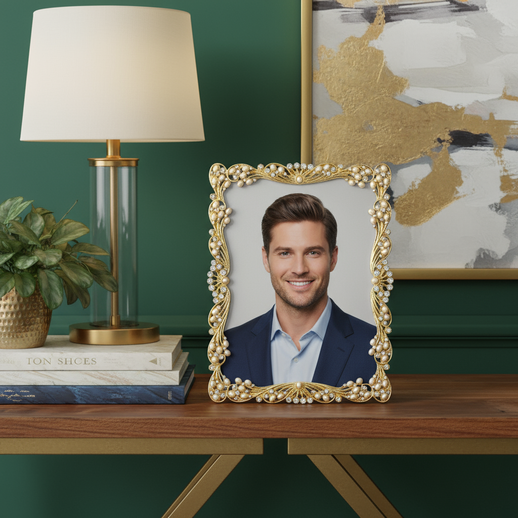 Audrey 5" x 7" Picture Frame, Gold