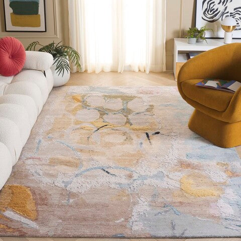 Saint Tropez 102 Rugs | Safavieh - SAT102 - Light Blue / Blush