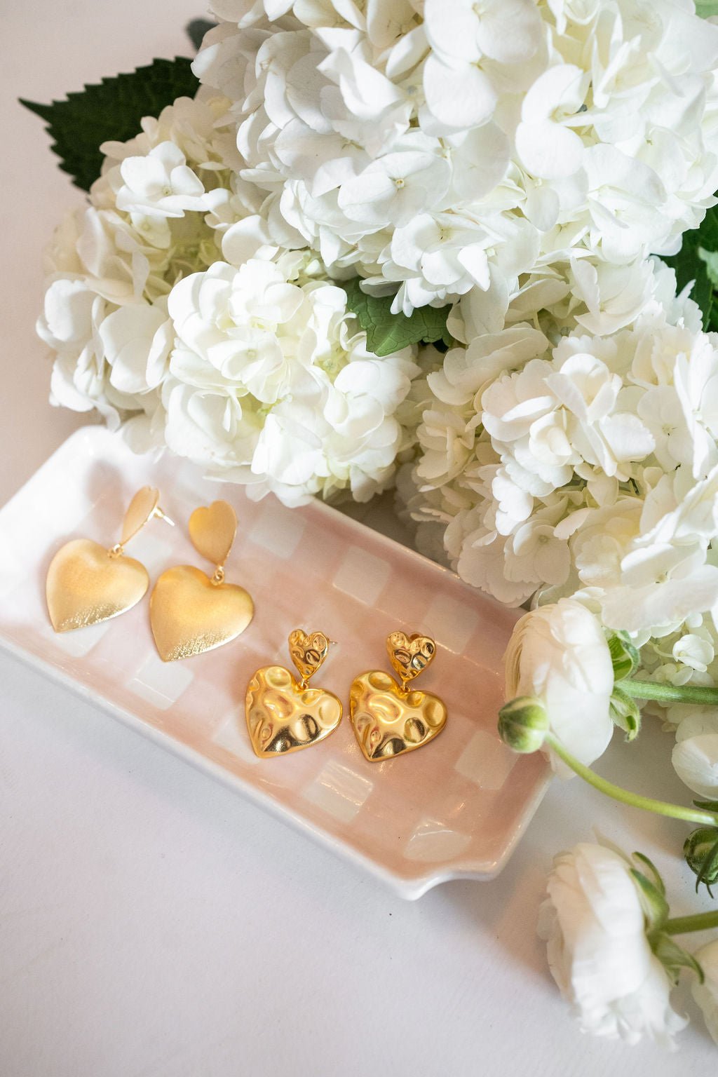 Scout - Brushed Gold Heart Earring- 18k Gold Plated