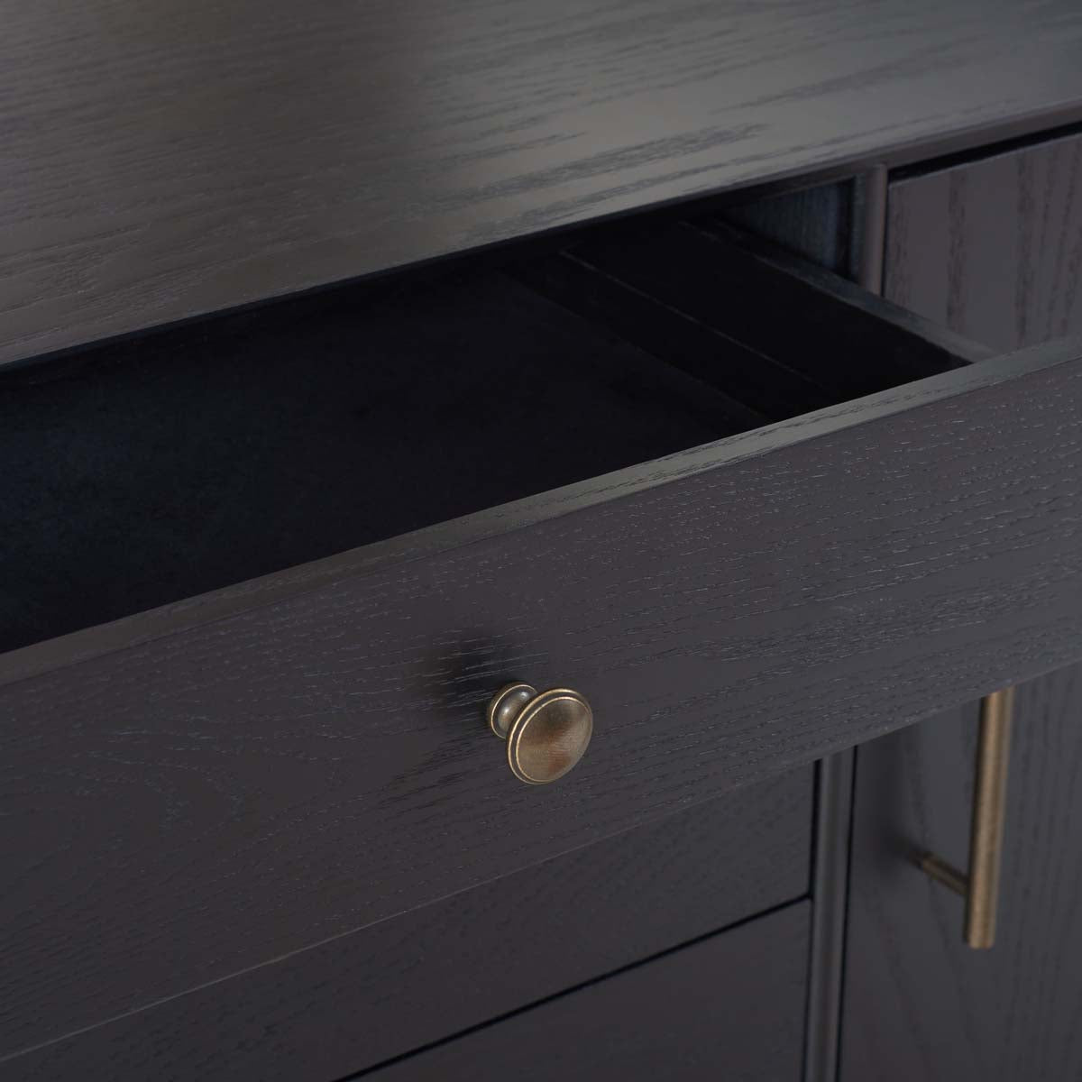 Elissa Mid-Century Large Media Stand | Safavieh Couture - SFV2115 - Black