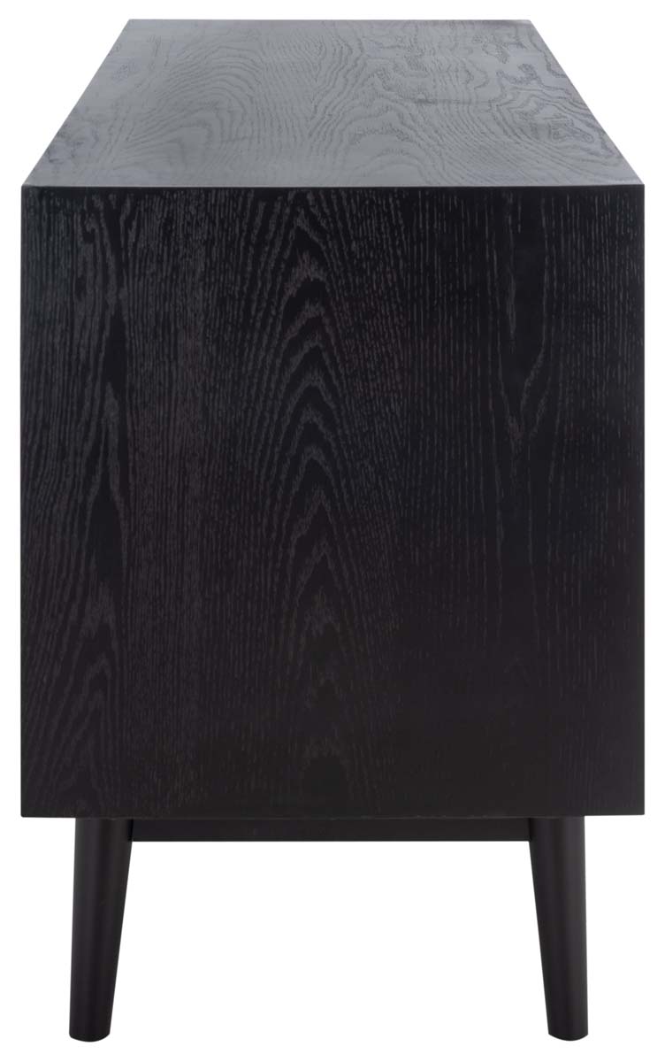 Elissa Mid-Century Large Media Stand | Safavieh Couture - SFV2115 - Black