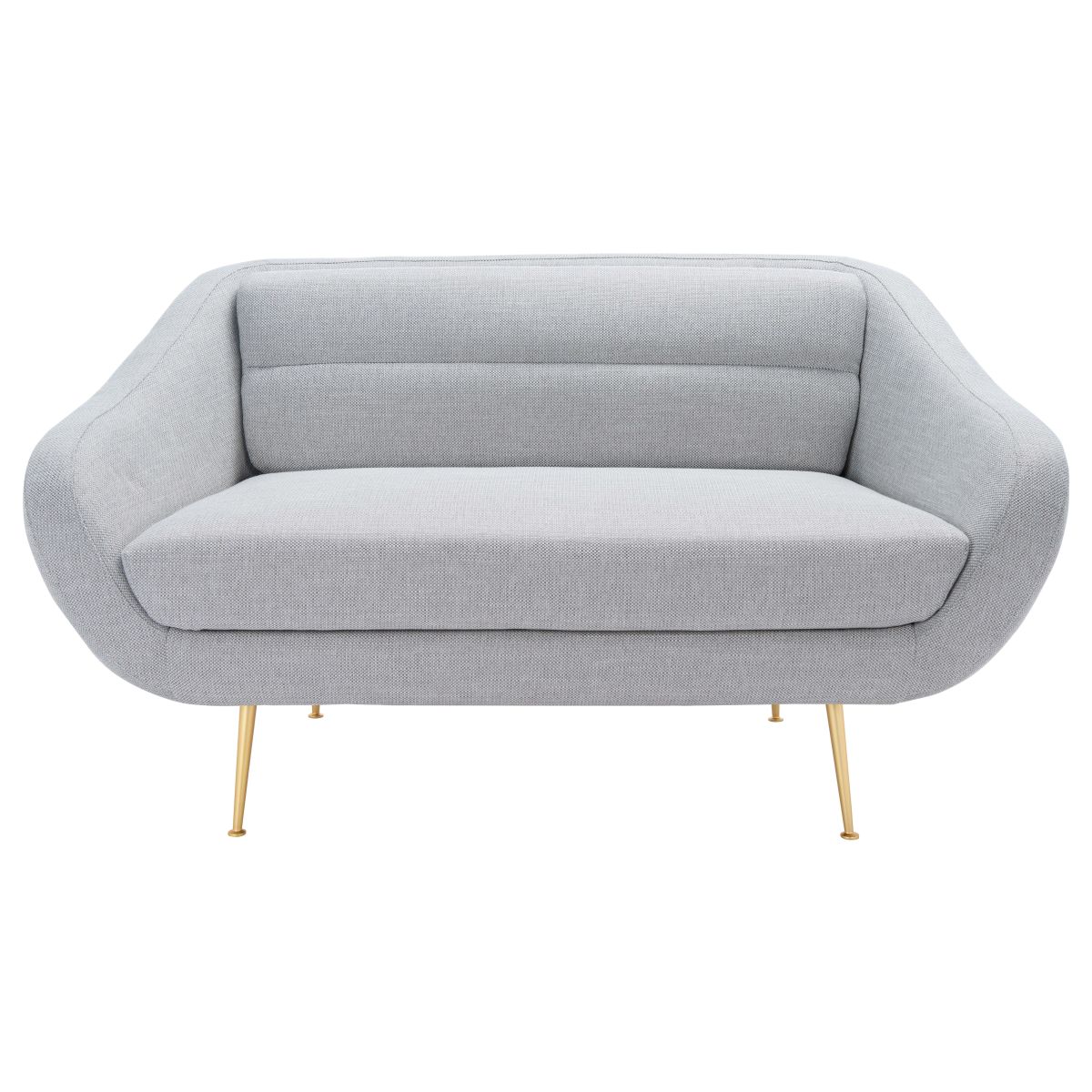 Safavieh Couture Belladonna Mid Century Loveseat - Light Grey
