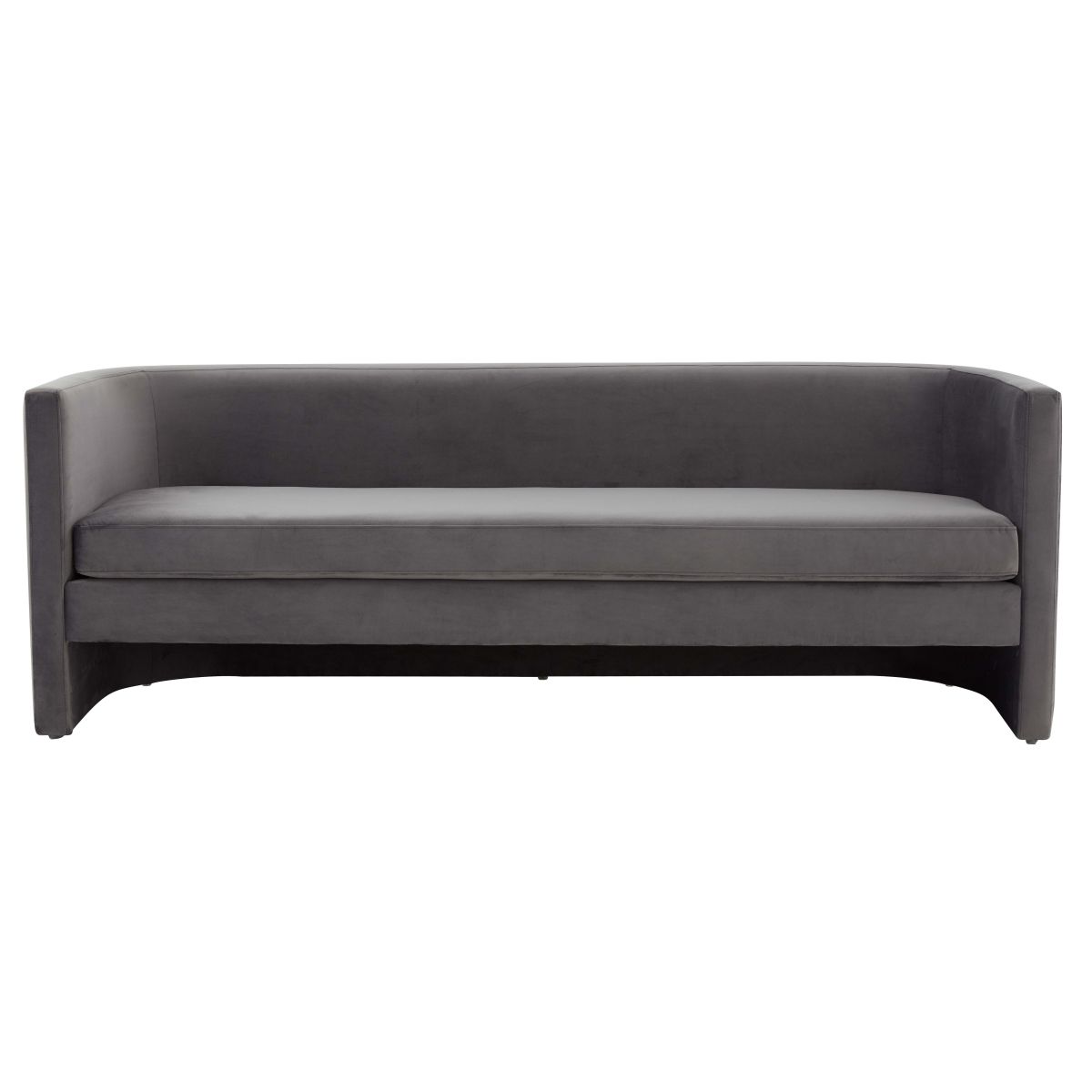 Safavieh Couture Rosabeth Curved Sofa - Slate Grey