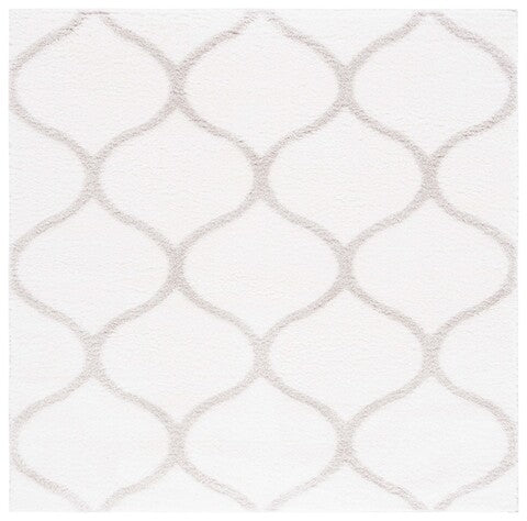 Tahoe Shag 677 Rug | Safavieh - THO677 - White / Silver