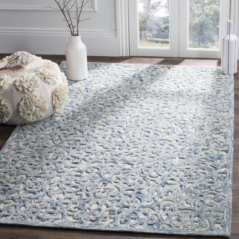 Trace 103 Rug | Safavieh - TRC103 - Blue / Ivory