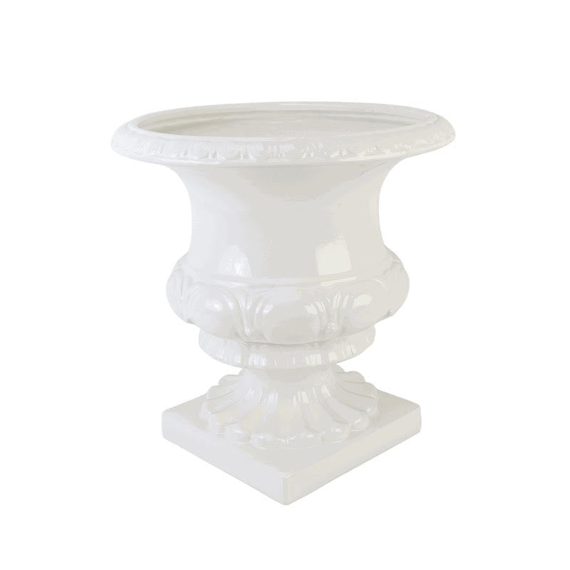 Classic White Porcelain Urn Planter