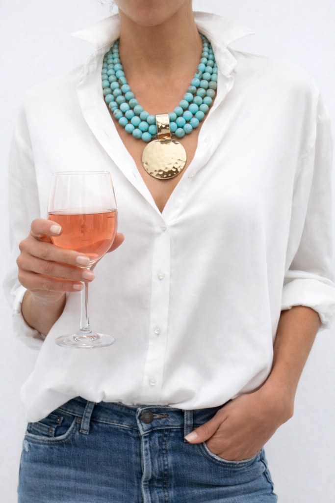 Golden Turquoise Necklace