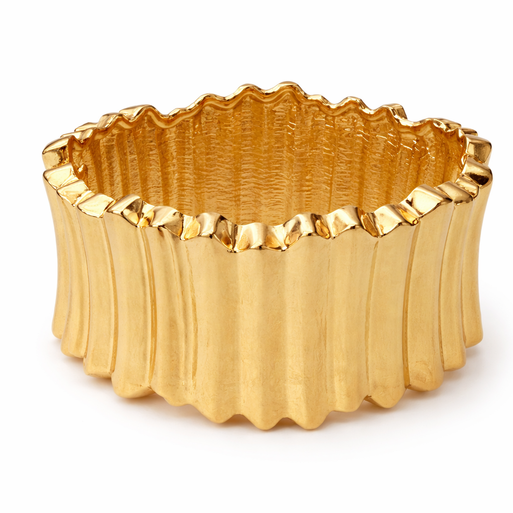 The Ruffled Gold Cuff