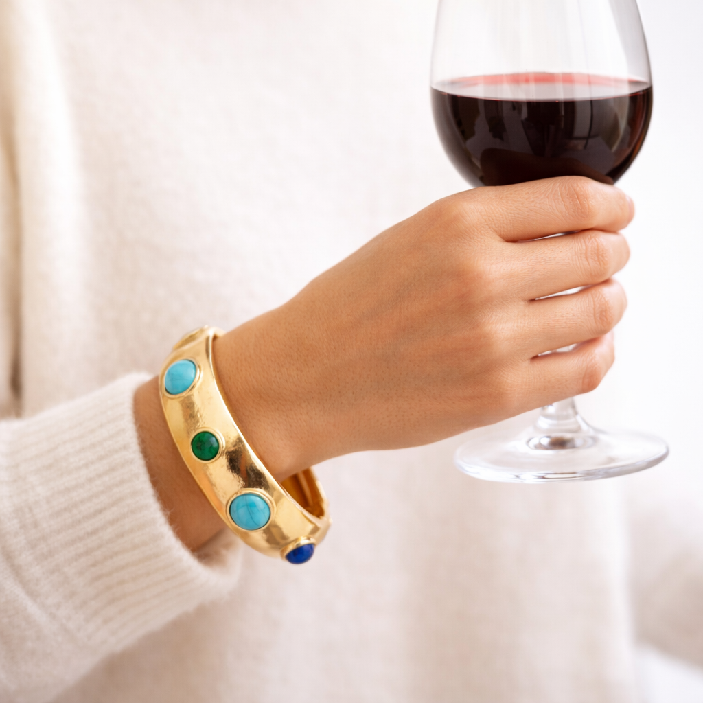 Cabochon Oval Stone Bracelet