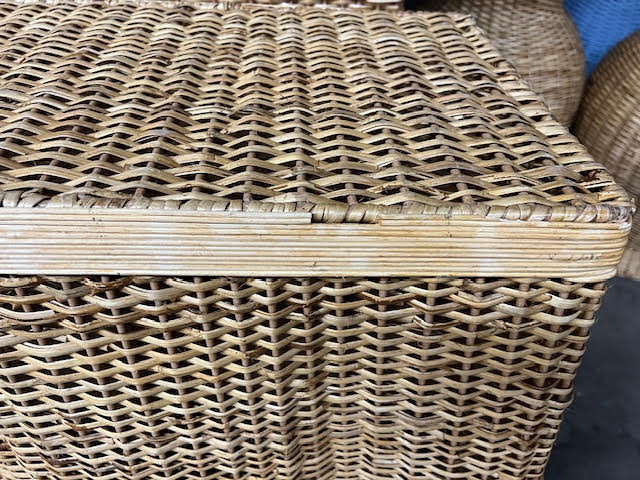 Scalloped Wicker Console: Final Sale