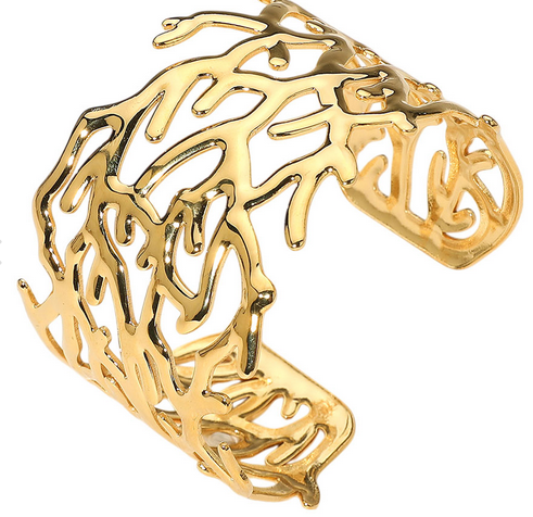The Gold Coral Cuff