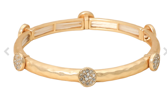 The Hammered Stretch Gold Bracelet