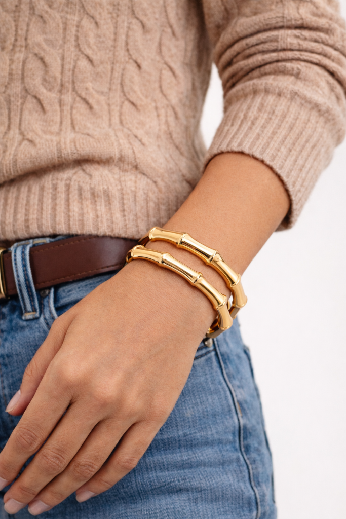 The Bamboo Gold Cuff