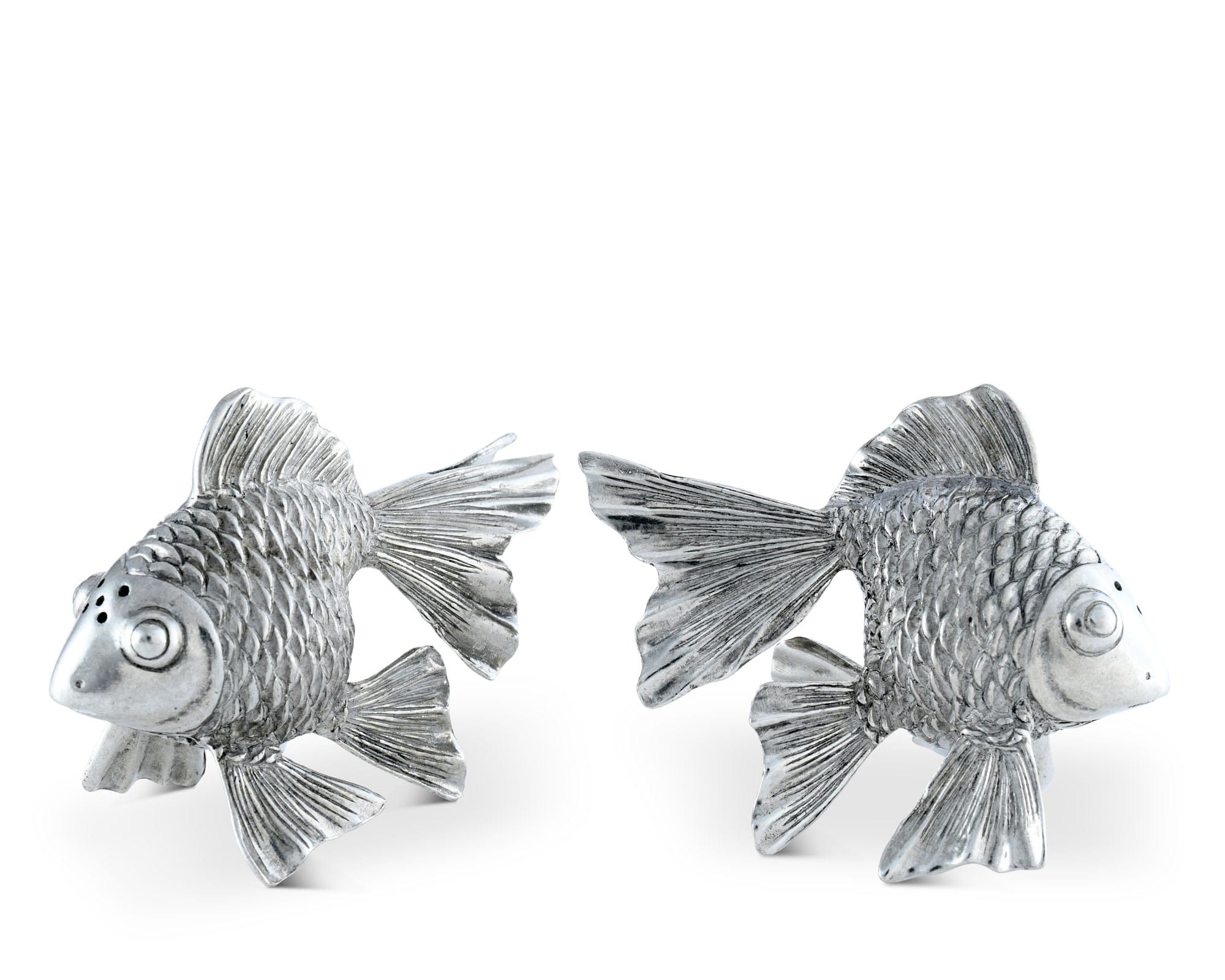 Pewter Goldfish Salt & Pepper Set