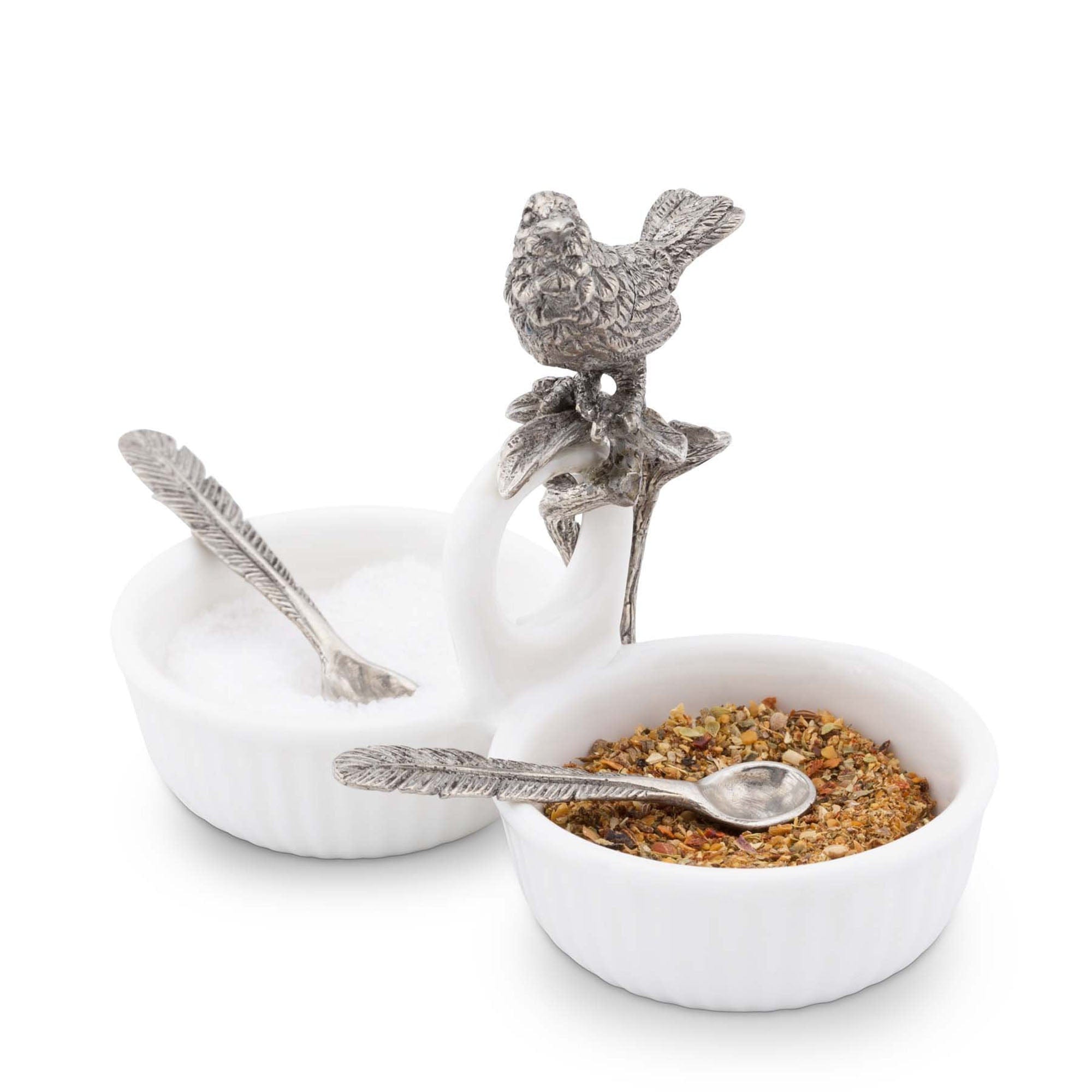 Song Bird Dbl Salt Cellar