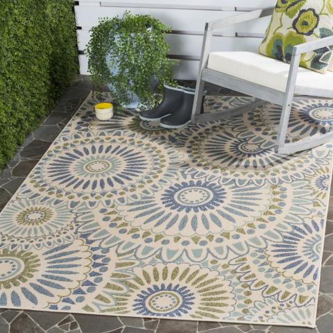 Veranda 091 Rug | Safavieh - VER091 - Cream / Green