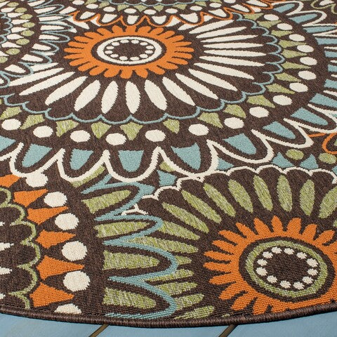 Veranda 091 Rug | Safavieh - VER091 - Chocolate / Terracotta