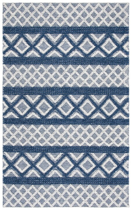 Vermont 211 Rug | Safavieh - VRM211 - Ivory / Blue
