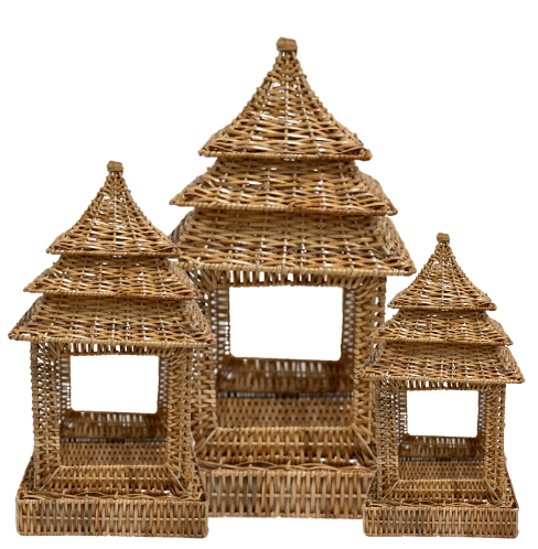 Square Wicker Pagoda (4 Sizes)