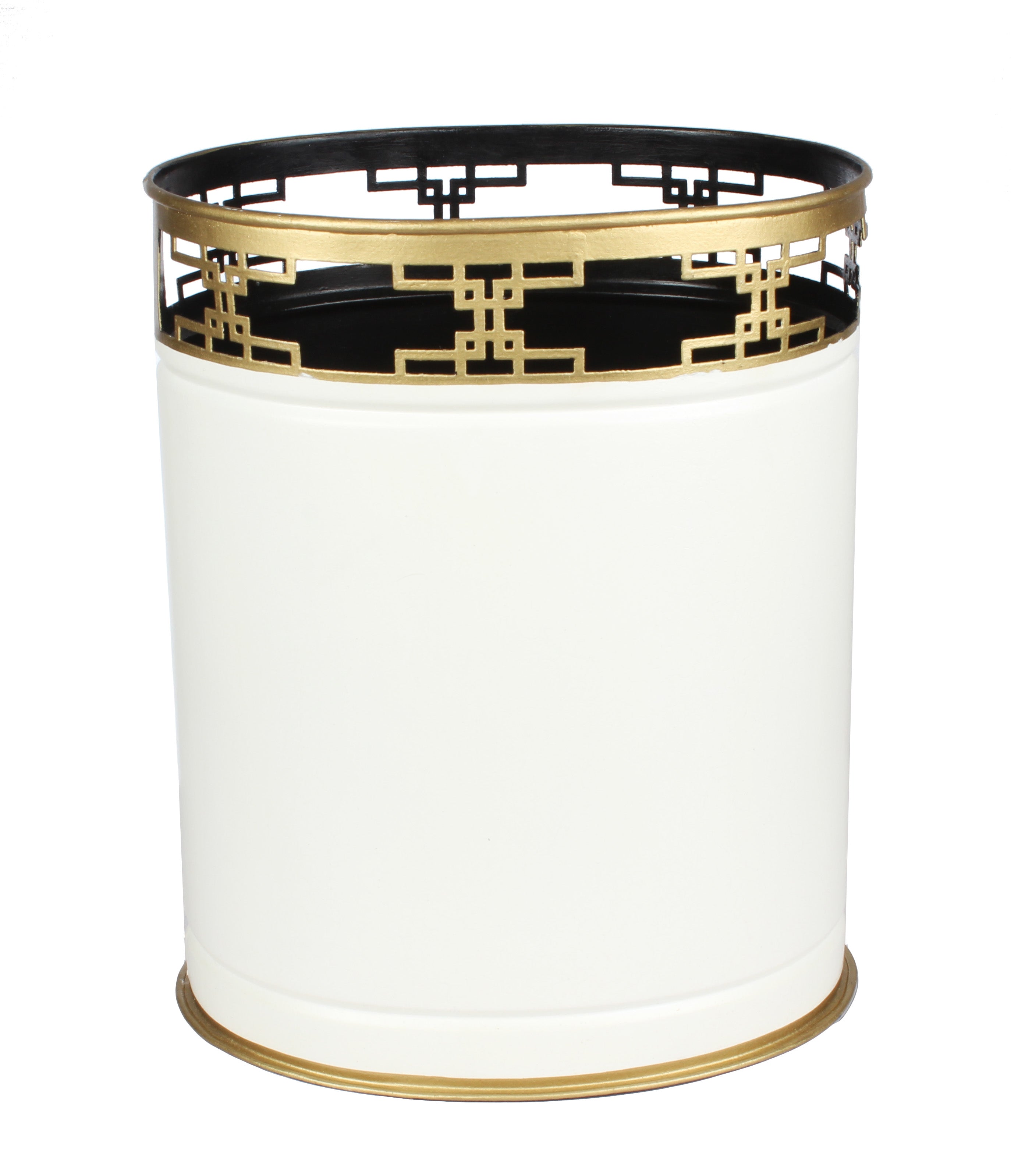 IVORY Fretwork WASTEPAPER BASKET
