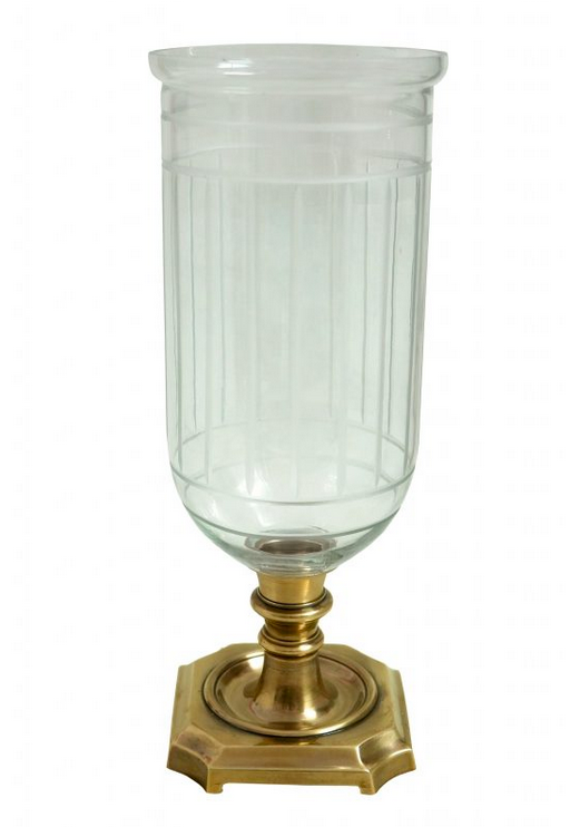 Brass Base Tall Elegant Hurricane