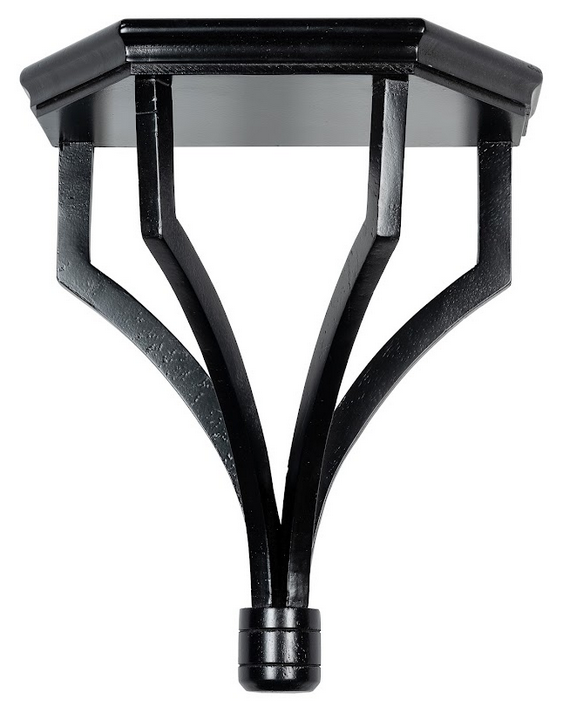 Black Solid Wood Bracket