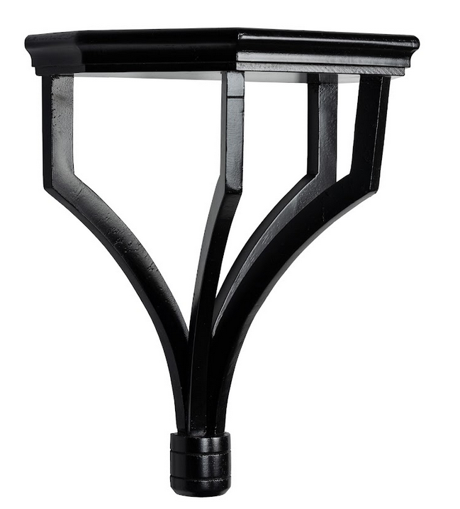 Black Solid Wood Bracket