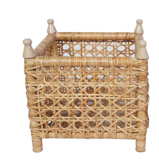 bamboo planters box New cane wicker box planters (2 sizes)